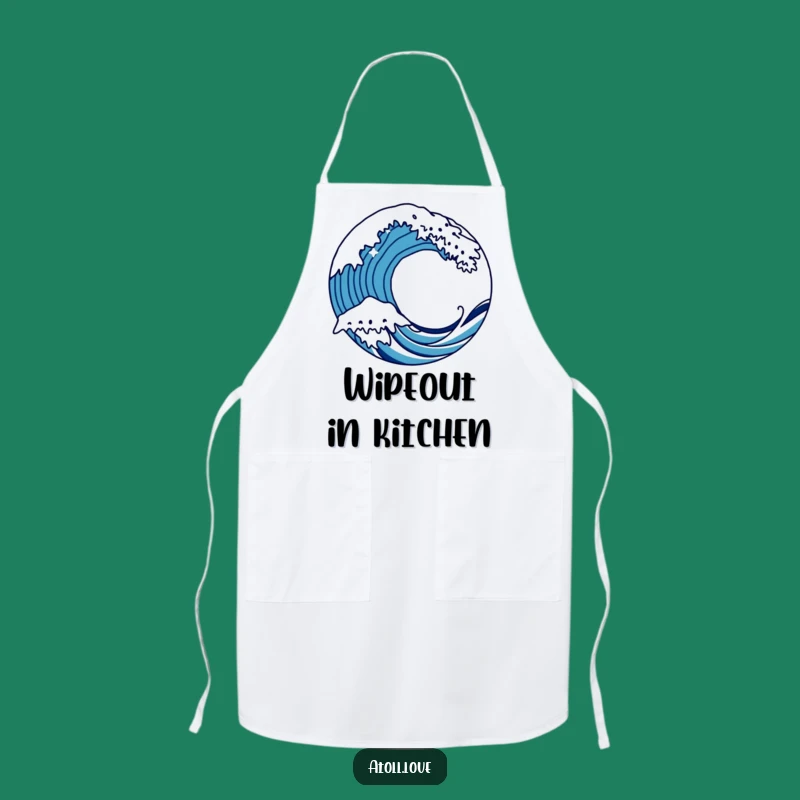 Funny Wave Apron - Bold Kitchen Art Gift for Energetic Cooks