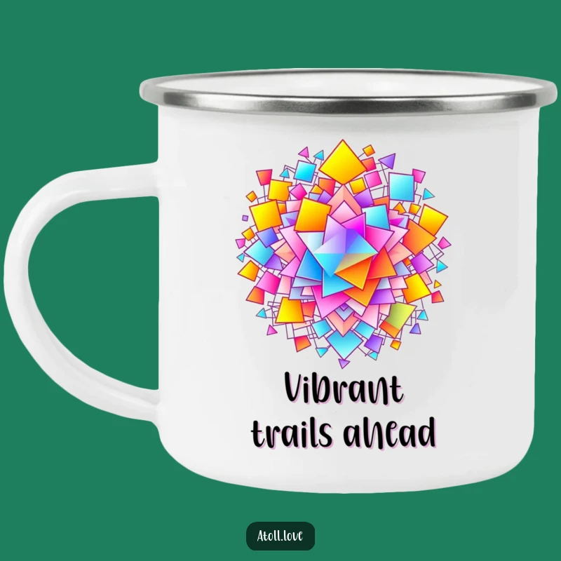 Funny Gradient Network Camping Mug - Colorful Drinkware for Outdoor Adventures