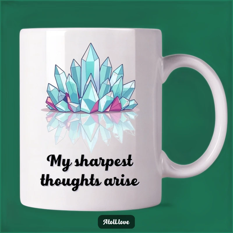 Funny Crystalline Structure Mug - Geometric Art Gift for Architects & Designers