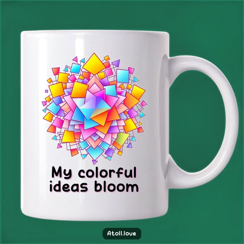 Funny Gradient Network Mug - Colorful Abstract Art Gift for Busy Minds