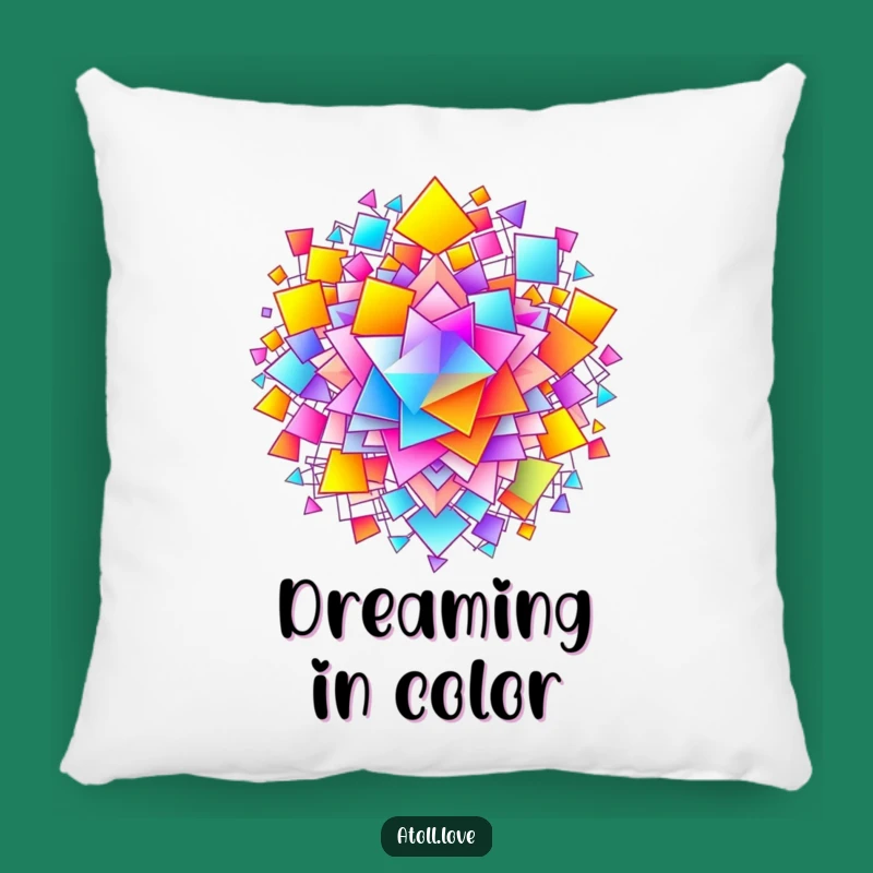 Funny Gradient Network Pillow - Cozy Abstract Accent for Your Sofa