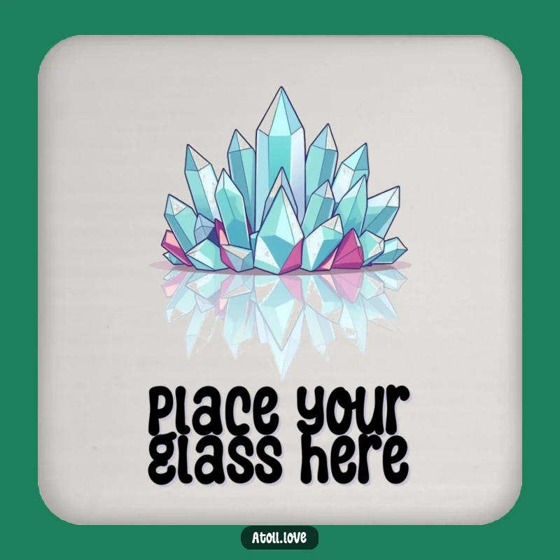 Funny Crystalline Structure Coaster Set - Protect Surfaces with Geometric Art