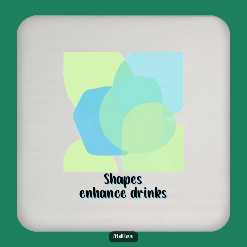 Funny Geometric Ocean Coaster Set: Protect Surfaces with Art