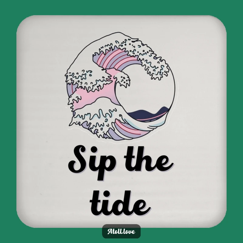 Funny Wave Architecture Coaster Set - Protect Surfaces with Artistic Design