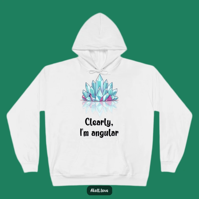Funny Crystalline Structure Hoodie - Cozy Geometric Wear & Unique Gift Idea