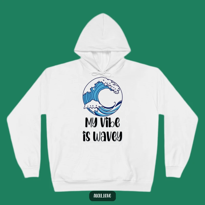 Funny Wave Hoodie - Cozy Bold Art Gift for Dynamic Comfort