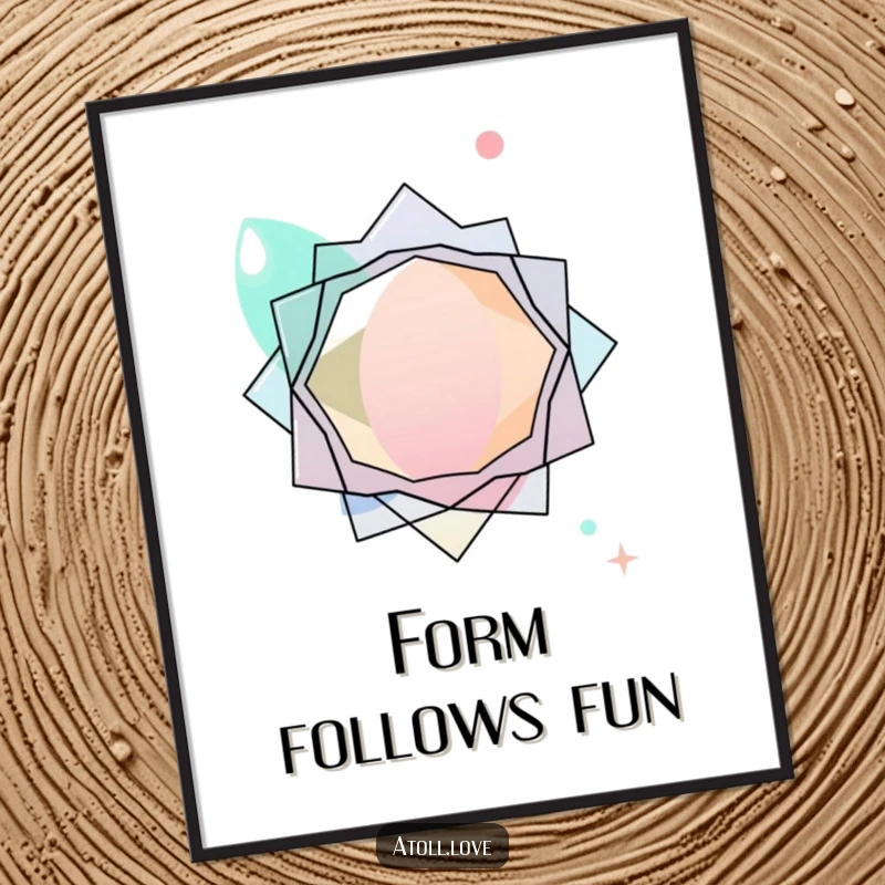 Funny Free Printable Abstract Wall Art featuring layered transparent organic shapes interacting with sharp, defined geometric forms, a modern masterpiece.