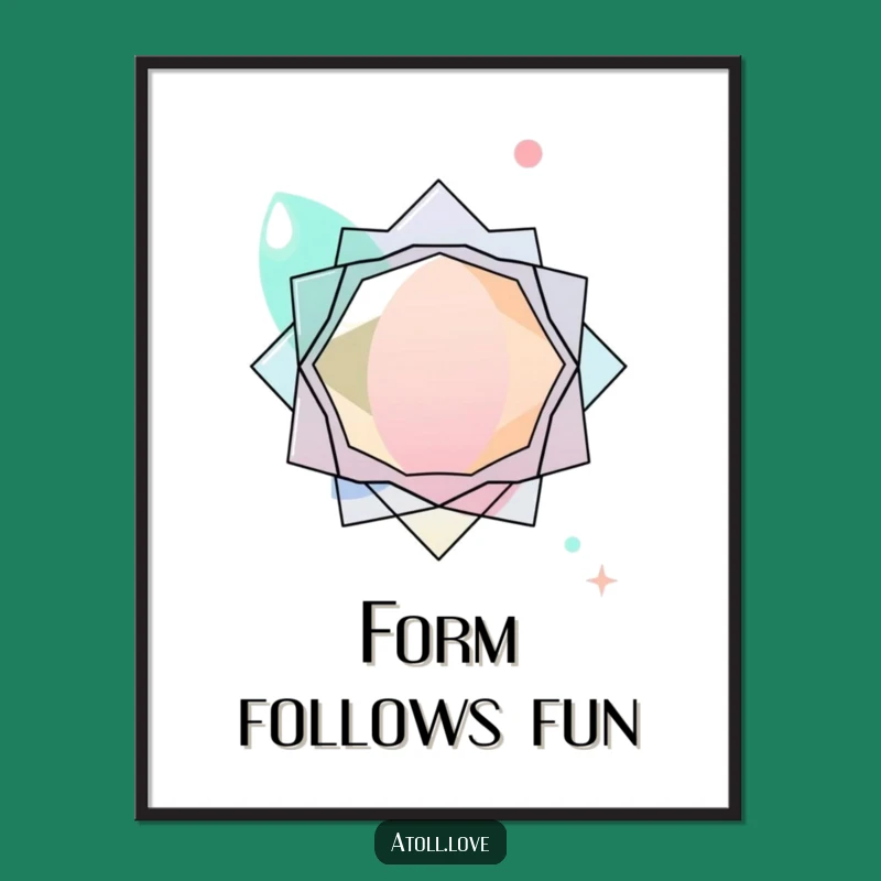 Free Printable Abstract Wall Art: Organic Geometric Interaction Downloadable Art