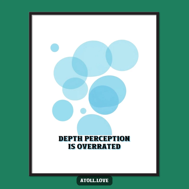 Free Printable Wall Art: Oceanic Depth & Light - Funny Blue Circle Decor