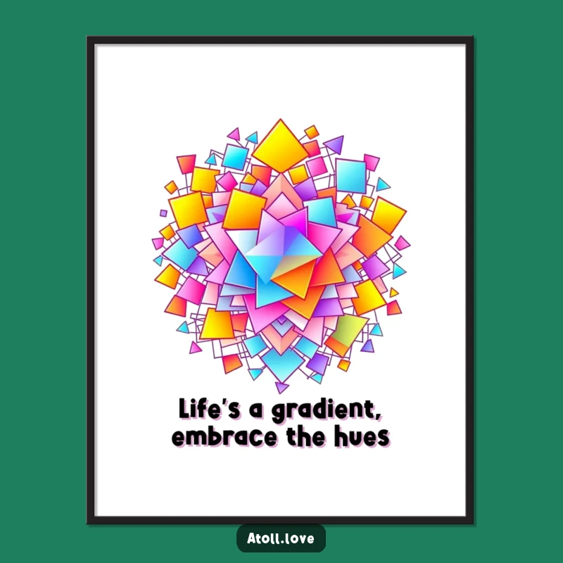 Free Printable Wall Art: Vibrant Gradient Network Decor, Modern Art!