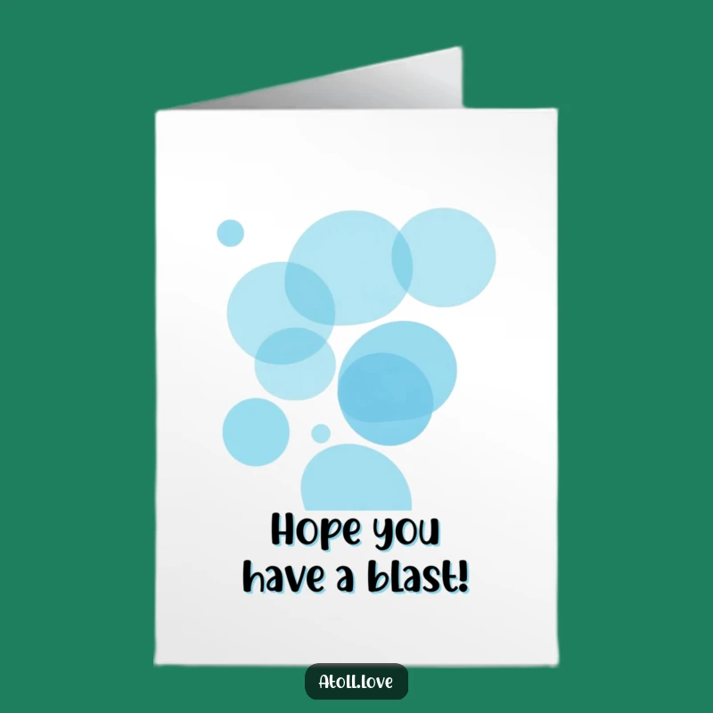 Free Printable Birthday Card: Ocean Circles Wonder - Funny Art Download