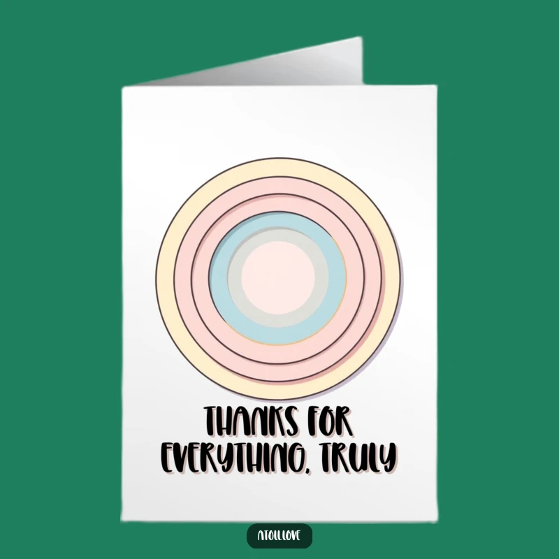 Free Printable Thank You Card: Minimalist Rings, Funny Downloadable Gift of Gratitude