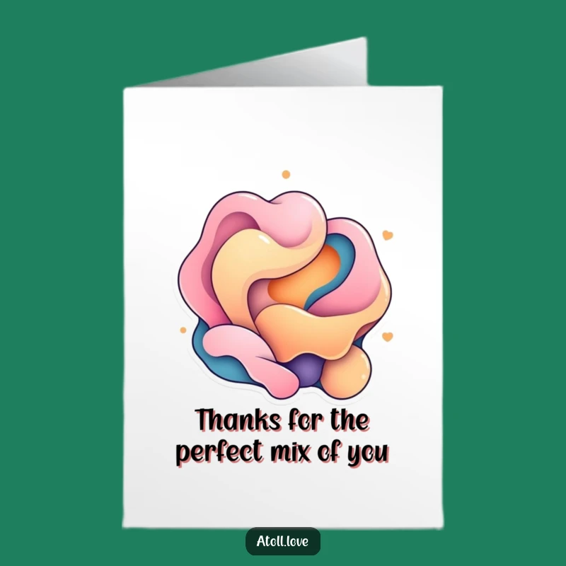 Free Printable Thank You Card: Artful Shape Play, AI Download!