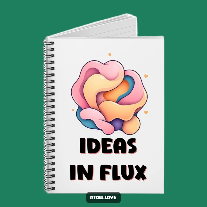 Funny Organic Geometric Notebook - Journal Your Ideas with Artistic Contrast