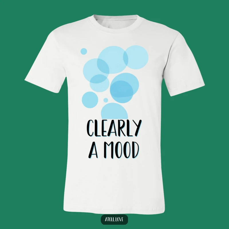 Funny Ocean Circles T-Shirt - Translucent Blue Art Tee Gift