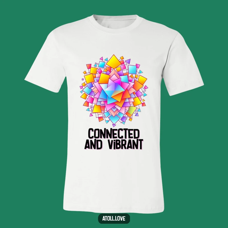 Funny Gradient Network T-Shirt - Wearable Art & Colorful Abstract Gift