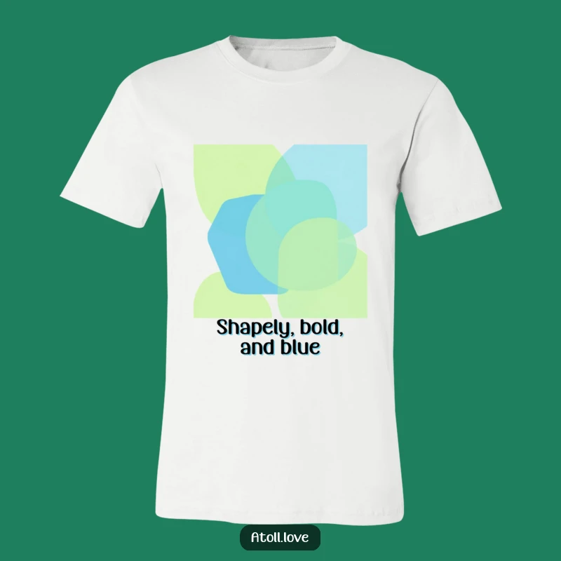 Funny Geometric Ocean Tee: Wearable Abstract Art in Vibrant Hues