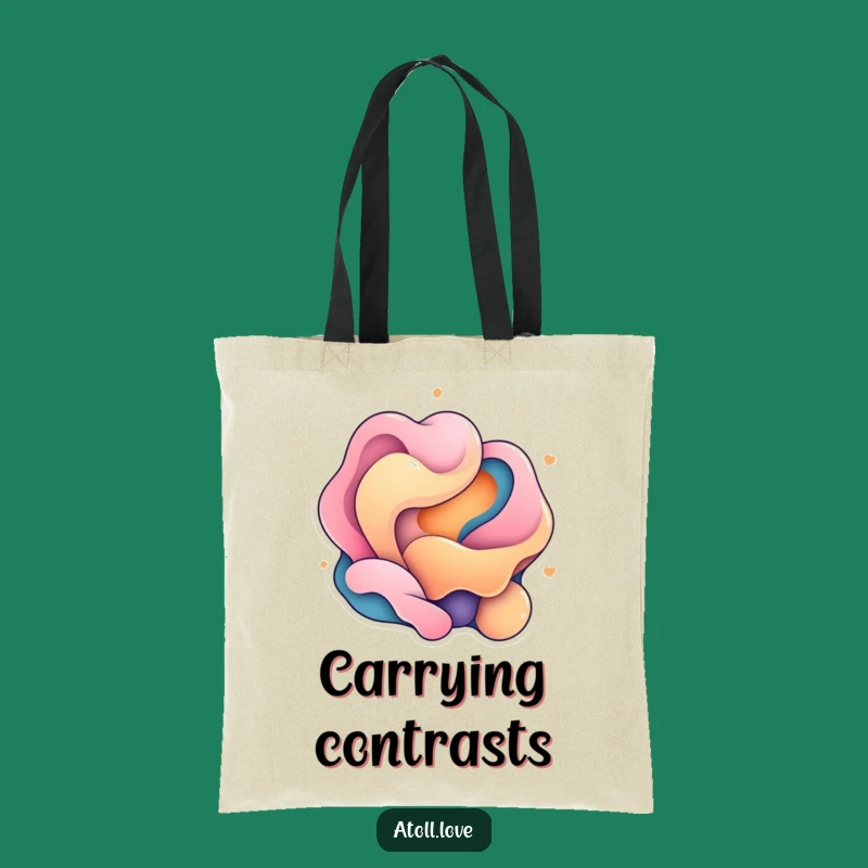 Funny Organic Geometric Tote Bag - Chic Carryall for Art Lovers