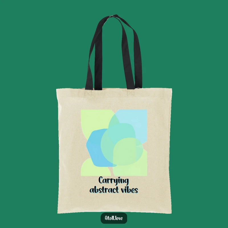 Funny Geometric Ocean Tote Bag: Carry Your Art with Style